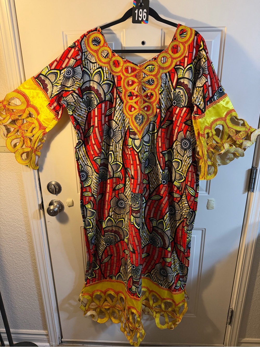 African Print Caftan Dashiki Dress One Size Plus Boho Festival Statement Dress